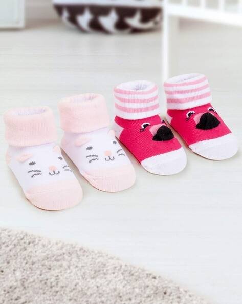 Babymoo Pack of 2 Graphic Print Cotton Socks