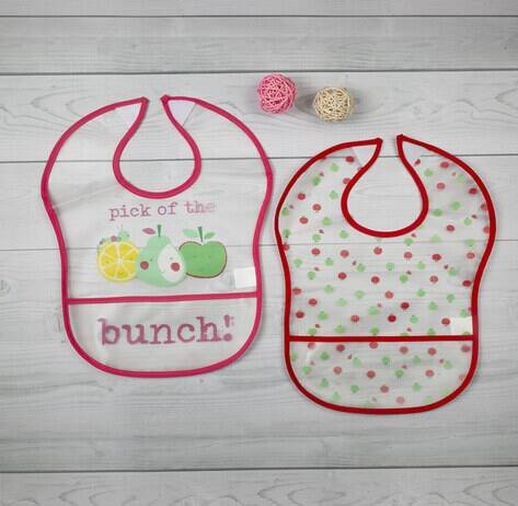 Babymoo Pack of 2 Printed  Waterproof Bibs