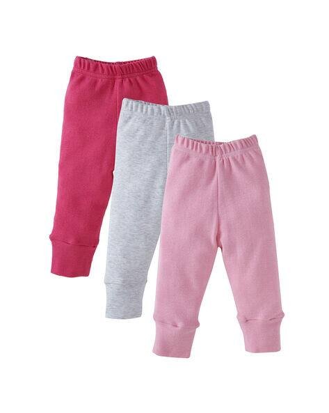BABYWISH Pack of 3 Leggings with Elasticated Waistband