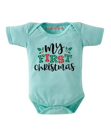 BABYWISH Typographic Print Rompers