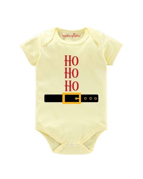 BABYWISH Graphic Round-Neck Rompers