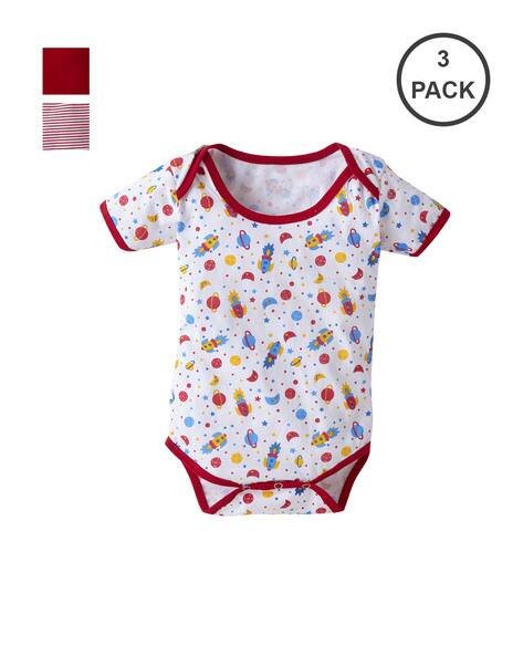 BABYWISH Pack of 3 Rompers