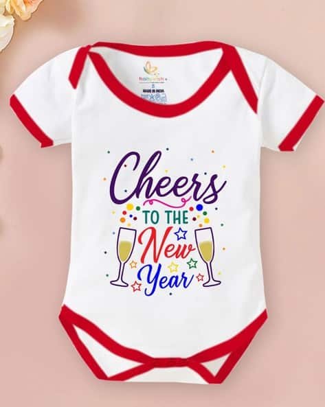BABYWISH Typographic Rompers