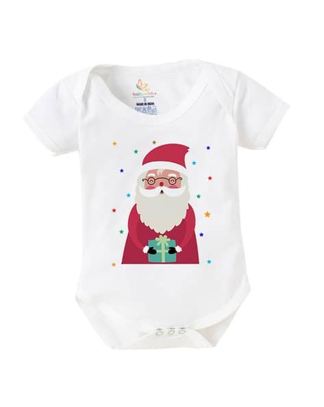 BABYWISH Graphic Print Onesies with Snap Button Closure