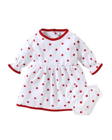 BABYWISH Polka-dot Print Dress