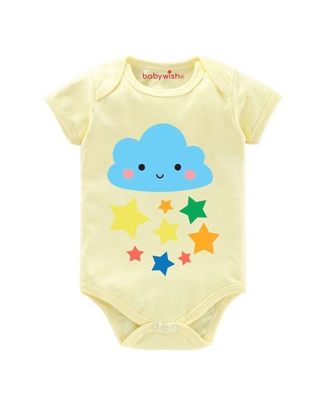 BABYWISH Graphic Print Onesies