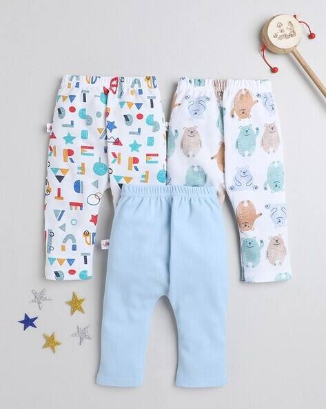BUMZEE Girls Pack of 3 Printed Pyjamas with Elasticated Waist