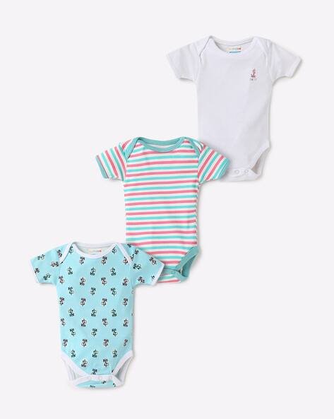 BUMZEE Pack of 3 Printed Bodysuits