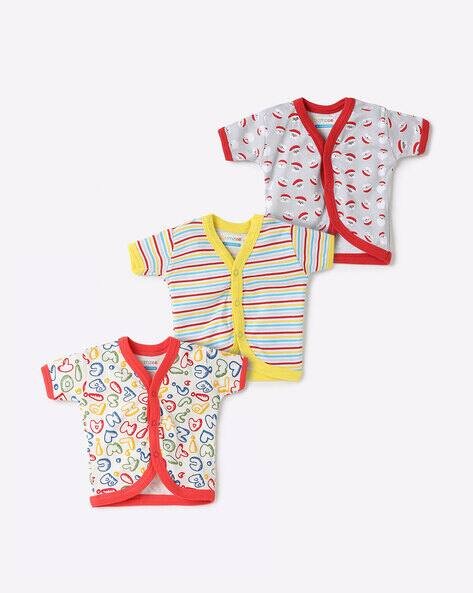 BUMZEE Pack of 3 Printed Cotton Jhablas