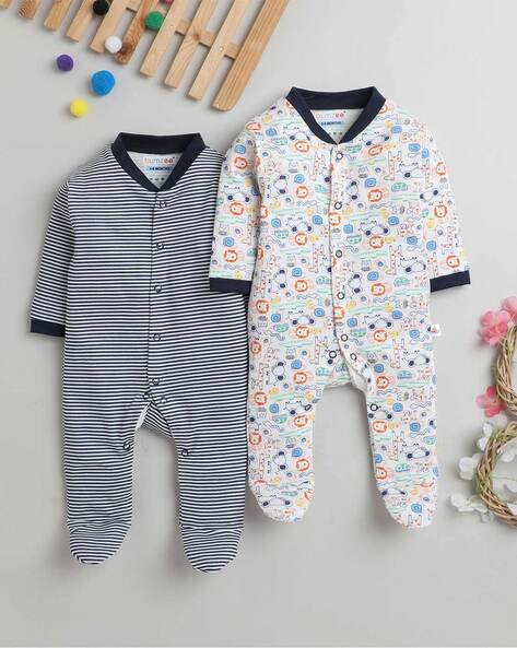 BUMZEE Pack of 2 Printed Sleepsuit Set