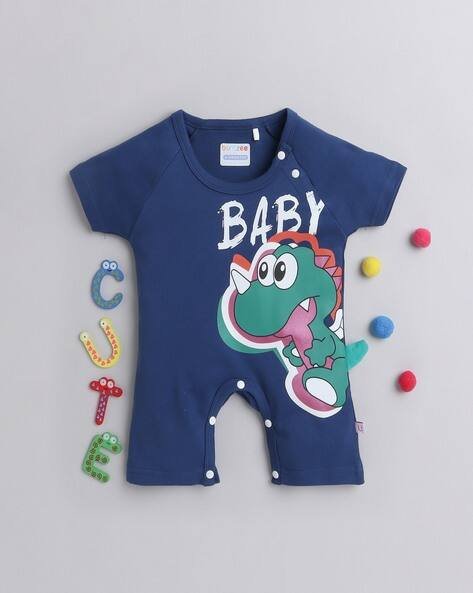 BUMZEE Graphic Print Round-Neck Romper
