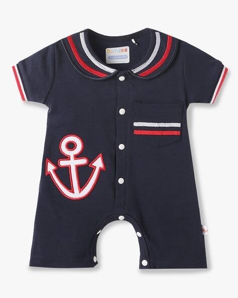 BUMZEE Romper with Embroidery