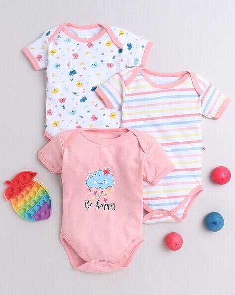 BUMZEE Pack of 3 Printed Onesies