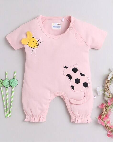 BUMZEE Printed Round-Neck Romper