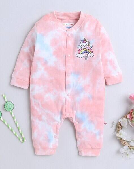 BUMZEE Tie & Dye Print Rompers