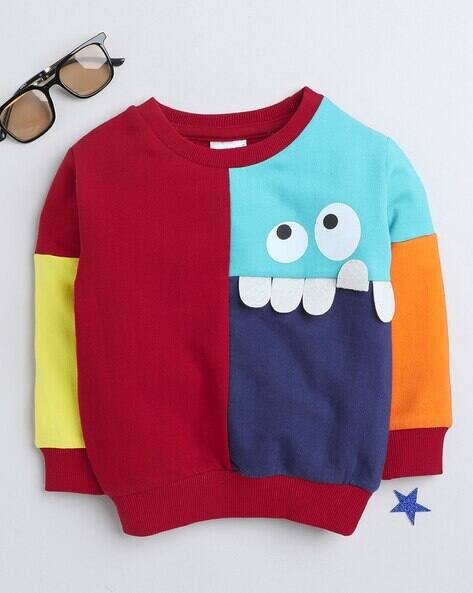 BUMZEE Colourblock Crew-Neck Sweatshirt