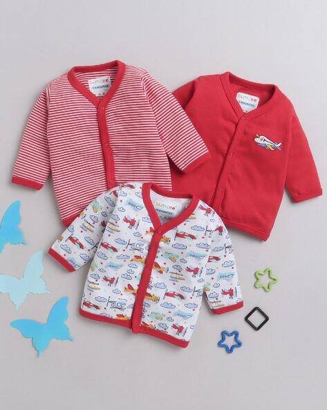 BUMZEE Pack of 3 Printed V-Neck T-Shirt