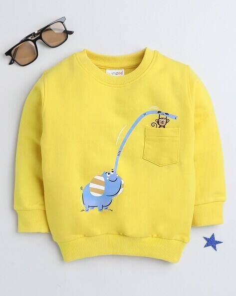 BUMZEE Graphic Print Crew-Neck Sweatshirt