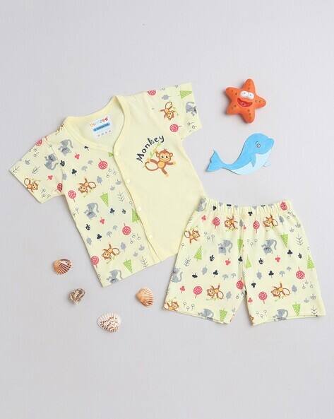 BUMZEE Printed T-Shirt with Shorts