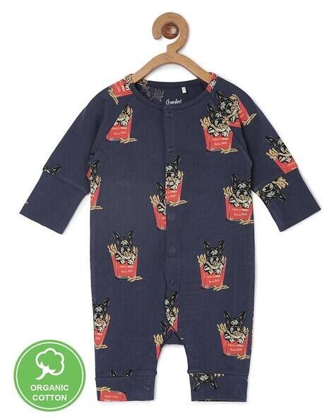 Chayim Printed Round-Neck Romper