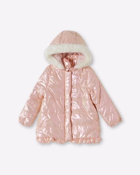 CHICCO Metallic Zip-Front Puffer Jacket