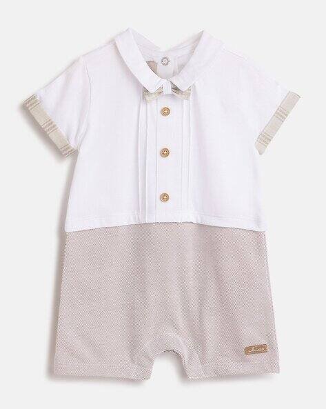 CHICCO Colourblock Short-Sleeves Romper