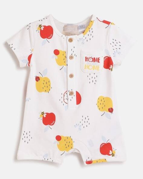 CHICCO Printed Round-Neck Romper