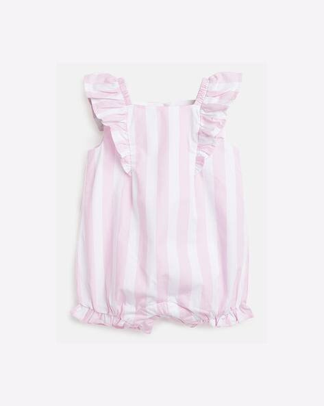 CHICCO Striped Rompers with Short Sleeves