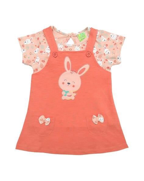 CLOTHE FUNN Graphic Print A-Line Dress