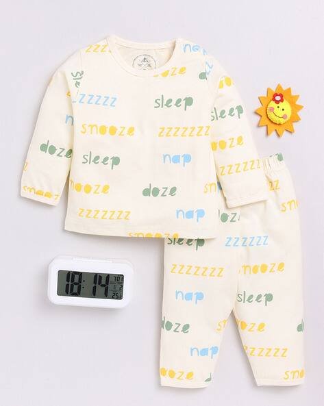 Clt.s Boy Typographic Print Lounge Pants & T-Shirt Sets
