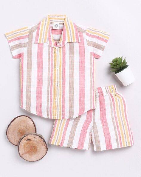 Clt.s Boy Striped Shorts & T-Shirt Set