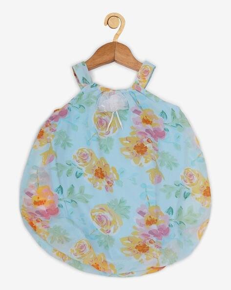 CREATIVE KID'S Floral Print Sleeveless Romper