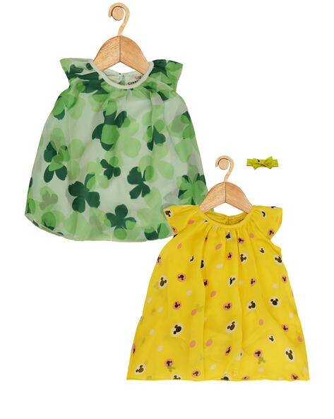 CREATIVE KID'S Pack of 2 Printed A-Line Dress