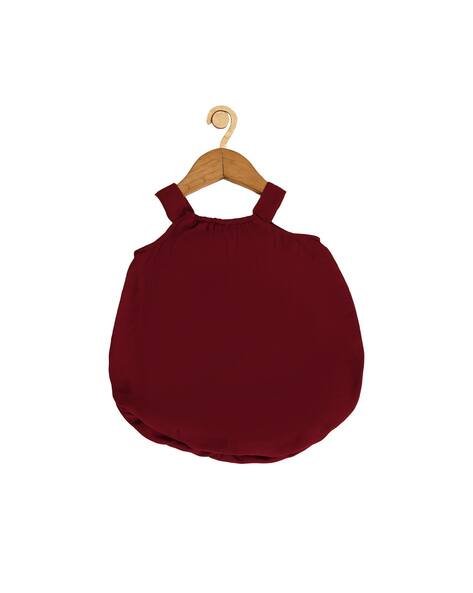 CREATIVE KID'S Square-Neck Strappy Bodysuit