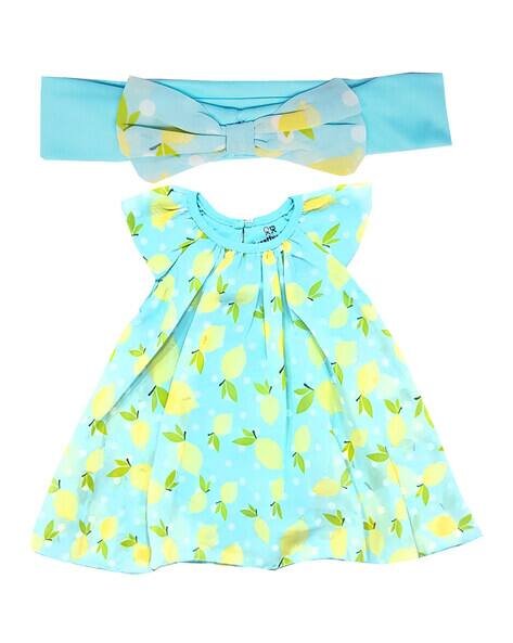 CREATIVE KID'S Leaf Print A-line Dress