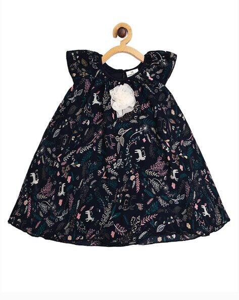 CREATIVE KID'S Printed A-line Romper Dress