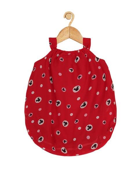 CREATIVE KID'S Micky Mouse Print Sleeveless Romper