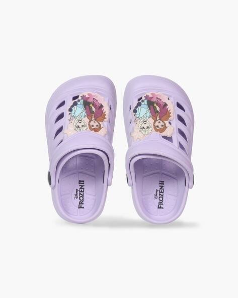 DISNEY Girls Perforated Clogs with Frozen Applique