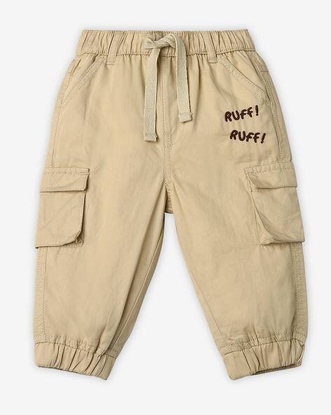 Ed-A-Mamma Boys Embroidered Cotton Cargo Pants