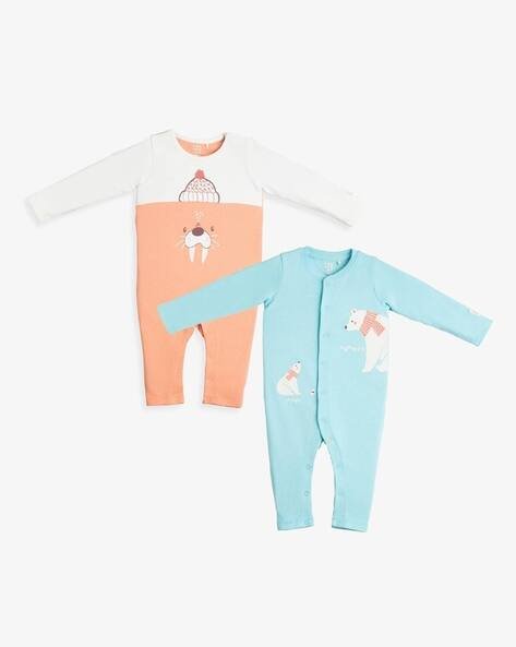 Ed-A-Mamma Infant Pack of 2 Printed Rompers