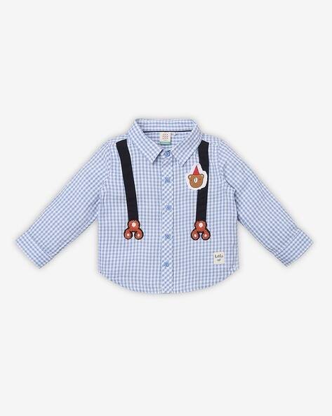 Ed-A-Mamma Boys Checked Regular Fit Shirt