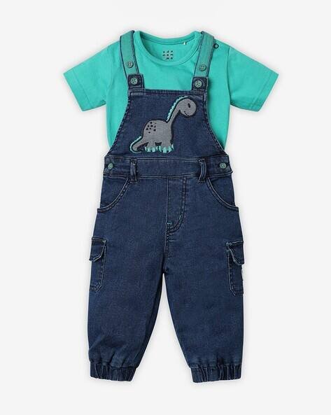 Ed-A-Mamma Boys Denim Dungaree with T-Shirt