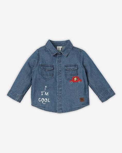 Ed-A-Mamma Denim Shirt with Embroidery