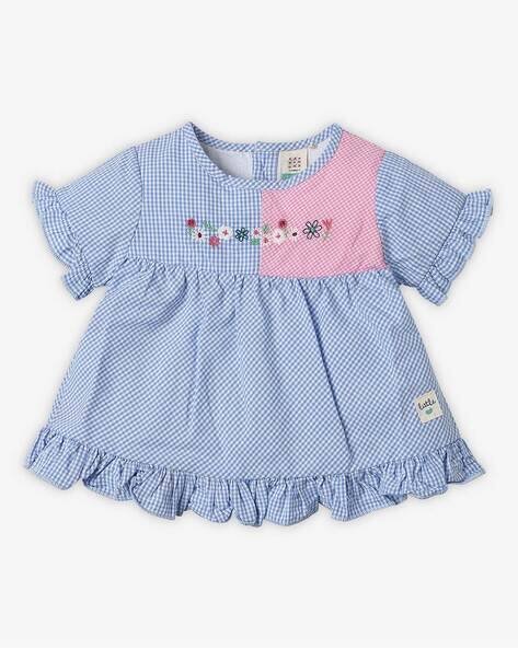 Ed-A-Mamma Gingham Checked Top