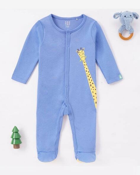 Ed-A-Mamma Printed Cotton Sleepsuit