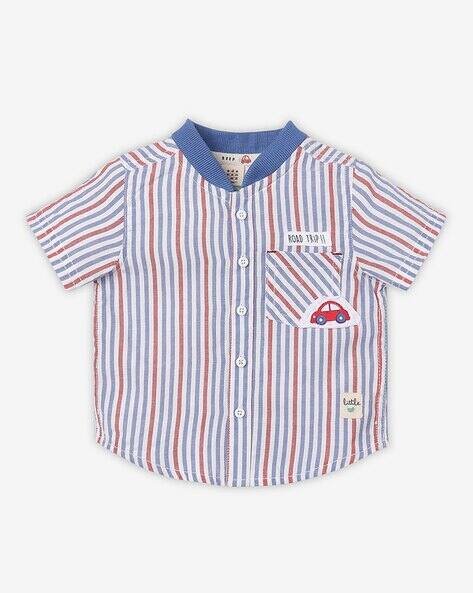 Ed-A-Mamma Striped Cotton Shirt