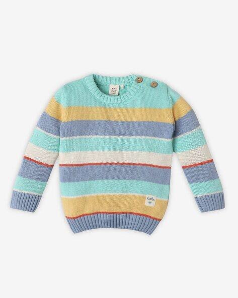 Ed-A-Mamma Boys Striped Cotton Sweater