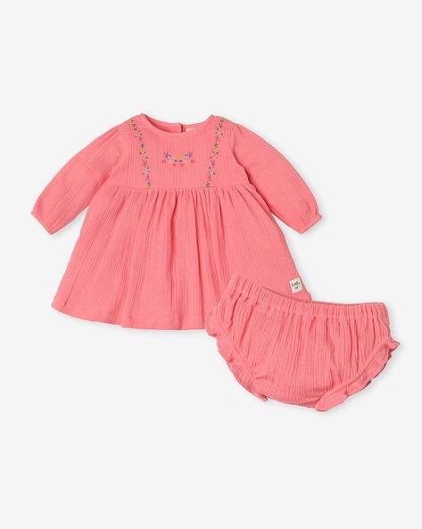 Ed-A-Mamma Girls Embroidered Cotton Dress