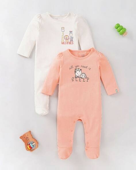 Ed-A-Mamma Girls Pack of 2 Sleepsuits