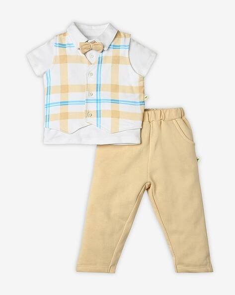 Ed-A-Mamma Boys Checkered Cotton Partywear Set